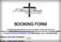 Booking Form Download
